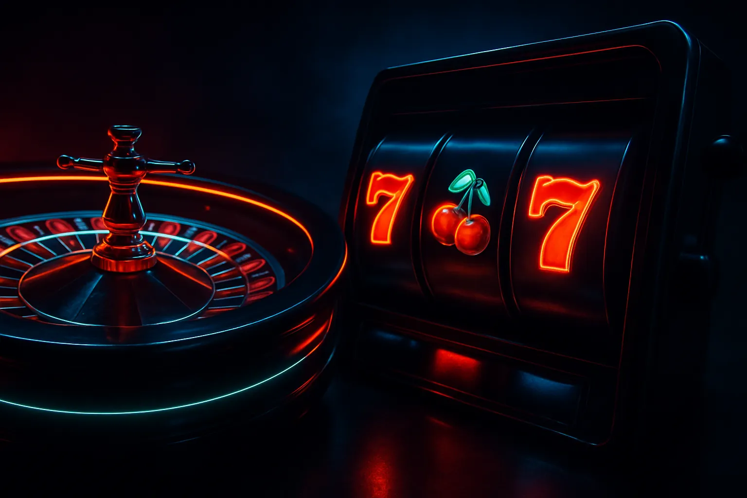 Sfeerbeeld van de speelzaal van Villaspin Casino met gouden fiches op een fluwelen tafel